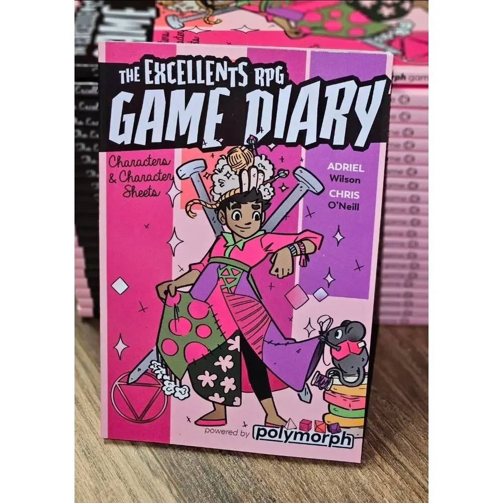 9th Level Games The Excellents RPG Game Diary Lot of 4 Books